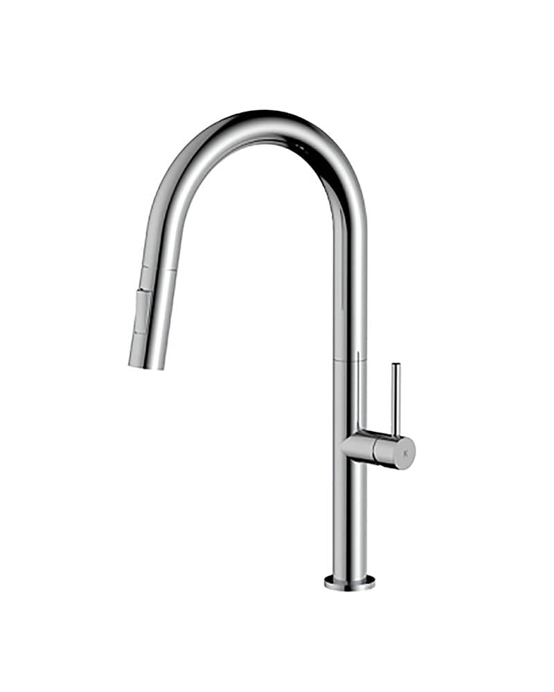 Plenum Kitchen Sink Mixer & Pull Out Spray - Brushed Chrome